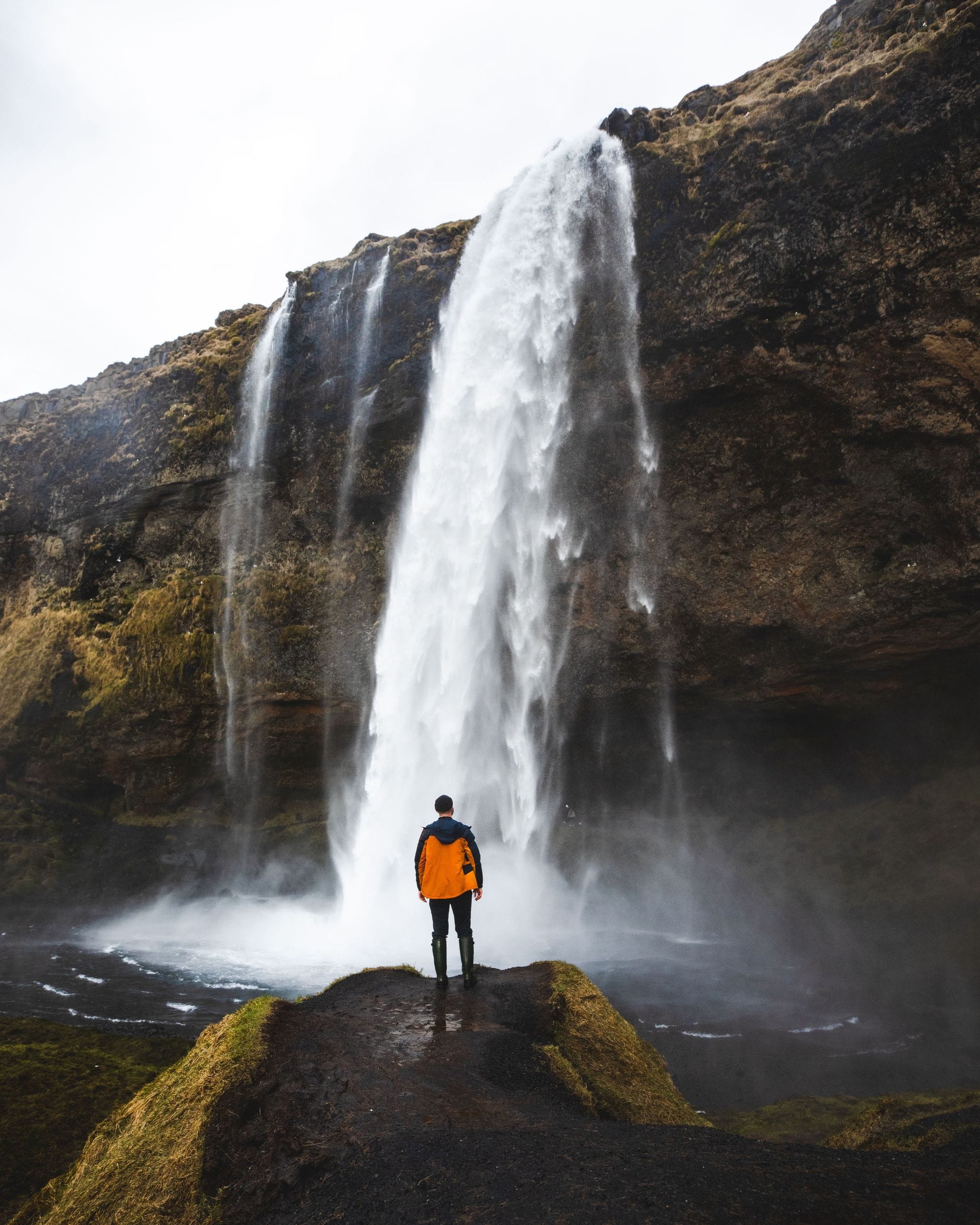 Seljalandsfoss Waterfall South Coast Walk behind the waterfall - Icelandic Explorer